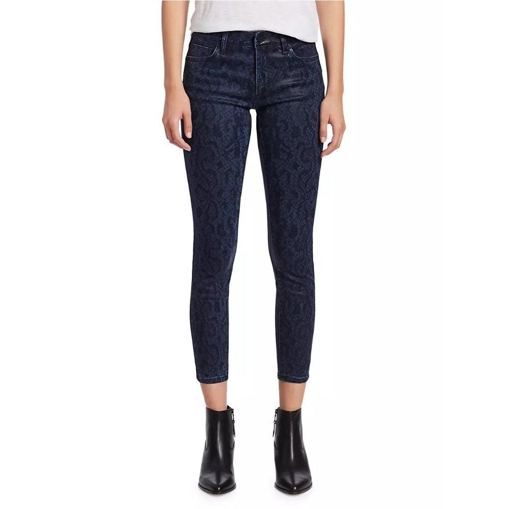 Joes Jeans Womens The Charlie High Rise Skinny Ankle Jeans Indigo Python size 26